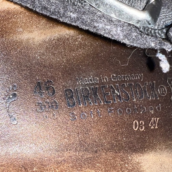 Birkenstock Boston clogs, gray felt wool, size 46 men’s 13 Anthracite - Picture 10 of 12